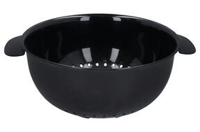 Cedzak durszlak miska z sitkiem z przykrywką komplet 2w1 szary ?23 cm