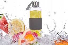 Bidon butelki szklane na wodę sok koktajl napoje 500 ml szklana butelka