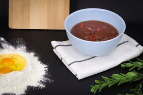 Miseczka miska kuchenna do kuchni plastikowa niebieska sałatkę owoce 500ml