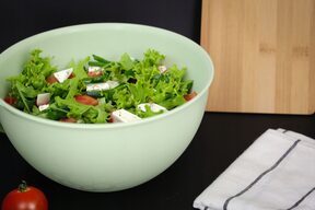 Duża miska plastikowa 6l zielona miski do kuchni na sałatkę ?28 cm okrągła