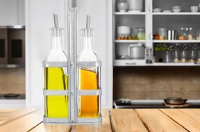 Butelka z dozownikiem na olej oliwę ocet pojemnik szklany 0,3l komplet 2szt