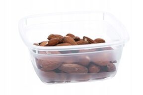 3x Pojemniki na żywność plastikowy z pokrywą box organizer pudełko 250 ml