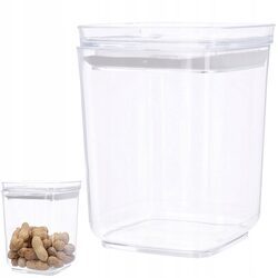 Pojemnik plastikowy na żywność 1L szczelny makaron produkty sypkie suche
