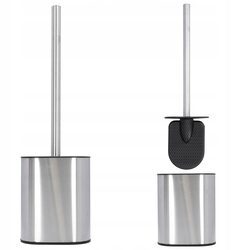 Szczotka toaletowa do toalety wc silikonowa stalowa 41 cm wolnostojąca