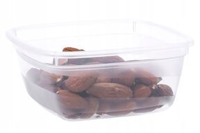 3x Pojemniki na żywność plastikowy z pokrywą box organizer pudełko 250 ml