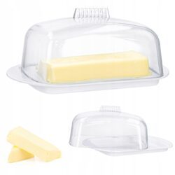 Maselniczka biała maselniczki maselnica pojemnik na masło osełkowe osełkę