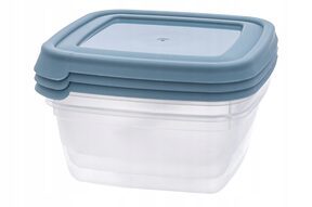 3x Pojemniki na żywność plastikowy z pokrywą box organizer pudełko 250 ml