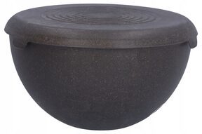 Miska KUCHENNA plastikowa z pokrywką 6l bio brązowa duża 29 cm