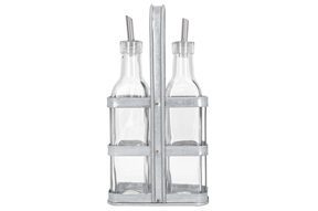 Butelka z dozownikiem na olej oliwę ocet pojemnik szklany 0,3l komplet 2szt