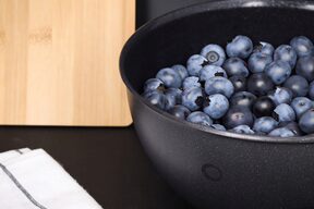 Czarna MISKA KUCHENNA z tworzywa 3L POKRYWKA duża śr. 24,5 cm