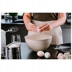 Miska na sałatkę miski kuchenne plastikowe 6l duża szara okrągła ?28 cm