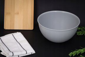 Miska miski kuchenne plastikowe 19 cm szara duża na sałatkę owoce 1,5l