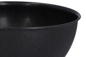 Czarna MISKA KUCHENNA z tworzywa 3L POKRYWKA duża śr. 24,5 cm
