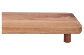 Deska do serwowania 36x14 cm drewno taca z nóżkami serów wędlin przekąsek