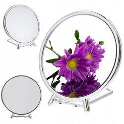 Lusterko kosmetyczne ?14,5 cm do makijażu dwustronne obrotowe powiększające