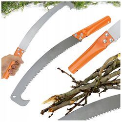 PIŁA RĘCZNA DO GAŁĘZI ogrodowa na tyczkę ostra do cięcia drewna wytrzymała