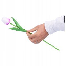 SZTUCZNE KWIATY tulipan sztuczne tulipany jak żywe do wazonu na wielkanoc