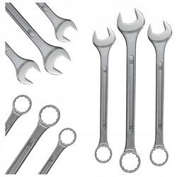 ZESTAW KLUCZY PŁASKO-OCZKOWYCH CrV 8-10-13mm klucze płasko-oczkowe stal x3