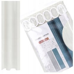 Zasłona prysznicowa tekstylna 180x180 cm pod prysznic do łazienki kurtyna