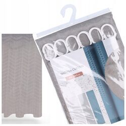 Zasłona zasłonka prysznicowa tekstylna 180x180 kotara pod prysznic do wanny