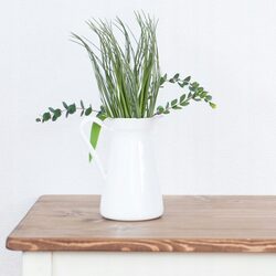 TRAWA SZTUCZNA ozdobna liście 50 cm do stroików na cmentarz jak żywe