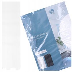 Kotara prysznicowa zasłona do prysznica wanny biała tekstylna 180x180 cm