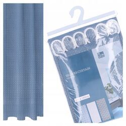 Zasłona kotara zasłonka prysznicowa do prysznica wanny 180x180 cm niebieska