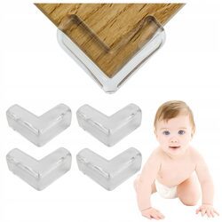 OCHRONA NAROŻNIKÓW silikonowe zabezpieczenia dla dzieci kanty na rogi mebli