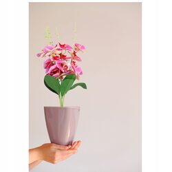 SZTUCZNE KWIATY DEKORACYJNE bukiety na cmentarz STORCZYK balkon wazon 59 cm