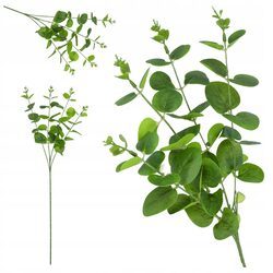 SZTUCZNE KWIATY wysoki sztuczny eukaliptus 60cm główki do wazonu na balkon