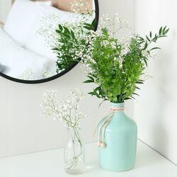 ZIELONY BUKSZPAN bukiet sztuczne kwiaty do wazonu na cmentarz kompozycje