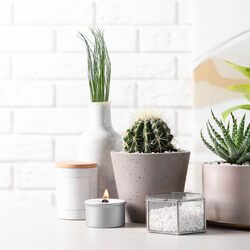 TRAWA SZTUCZNA ozdobna liście 50 cm do stroików na cmentarz jak żywe