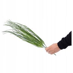 TRAWA SZTUCZNA ozdobna liście 50 cm do stroików na cmentarz jak żywe