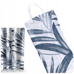 Zasłonka prysznicowa tekstylna zasłona do prysznica wanny kotara 180x200 cm