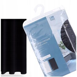 Zasłona prysznicowa 180x180 cm do wanny prysznica kotara czarna tekstylna