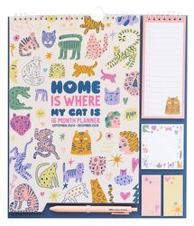 Dom jest tam, gdzie jest mój kot - planer ścienny 2024/2025