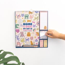 Dom jest tam, gdzie jest mój kot - planer ścienny 2024/2025