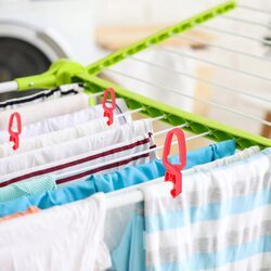 Klamerki do prania żabki spinacze do bielizny 35 szt plastikowe + pojemnik