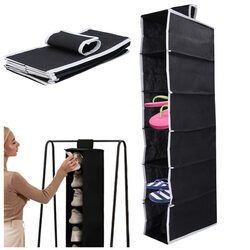 Organizer do szafy wiszący regał 6 półek wieszak półka tekstylna na ubrania