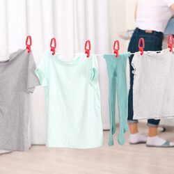 Klamerki do prania żabki spinacze do bielizny 35 szt plastikowe + pojemnik