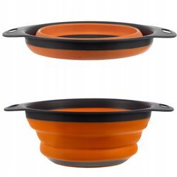 Durszlak miska składana silikonowa cedzak ociekacz sitko kuchenne uchwytami