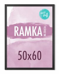 RAMKA 50x60 RAMKA NA ZDJĘCIE 50x60 Ramki na zdjęcie puzzle CZARNA MDF