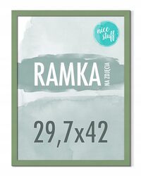 RAMKA NA ZDJĘCIA A3 29,7x42 RAMKI NA ZDJĘCIA ZDJĘCIE 42x29,7 MDF ZIELONA