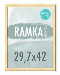 RAMKA NA ZDJĘCIA A3 29,7x42 RAMKI NA ZDJĘCIA ZDJĘCIE 42x29,7 MDF ZŁOTA