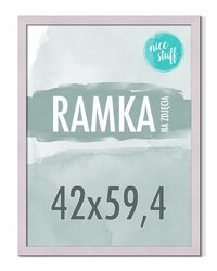 RAMKA NA ZDJĘCIA A2 42x59,4 RAMKI NA ZDJĘCIA ZDJĘCIE 594x42 PUDROWY FIOLET
