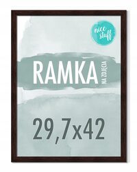 RAMKA NA ZDJĘCIA A3 29,7x42 RAMKI NA ZDJĘCIE 42x29,7 ciemny BRĄZ brązowa
