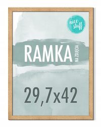 RAMKA NA ZDJĘCIA A3 29,7x42 RAMKI NA ZDJĘCIA ZDJĘCIE 42x29,7 MDF BRĄZOWA