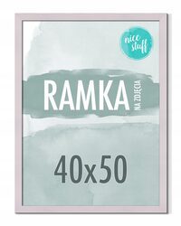 RAMKA NA ZDJĘCIA 40x50 RAMKI NA ZDJĘCIA ZDJĘCIE 50x40 MDF PUDROWY FIOLET