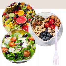 Widelce plastikowe wielorazowe 25 sztuk różowe deserowe na urodziny