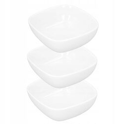 MISECZKI NA PRZEKASKI 3szt porcelanowe do dipów i sosów na imprezę zestaw